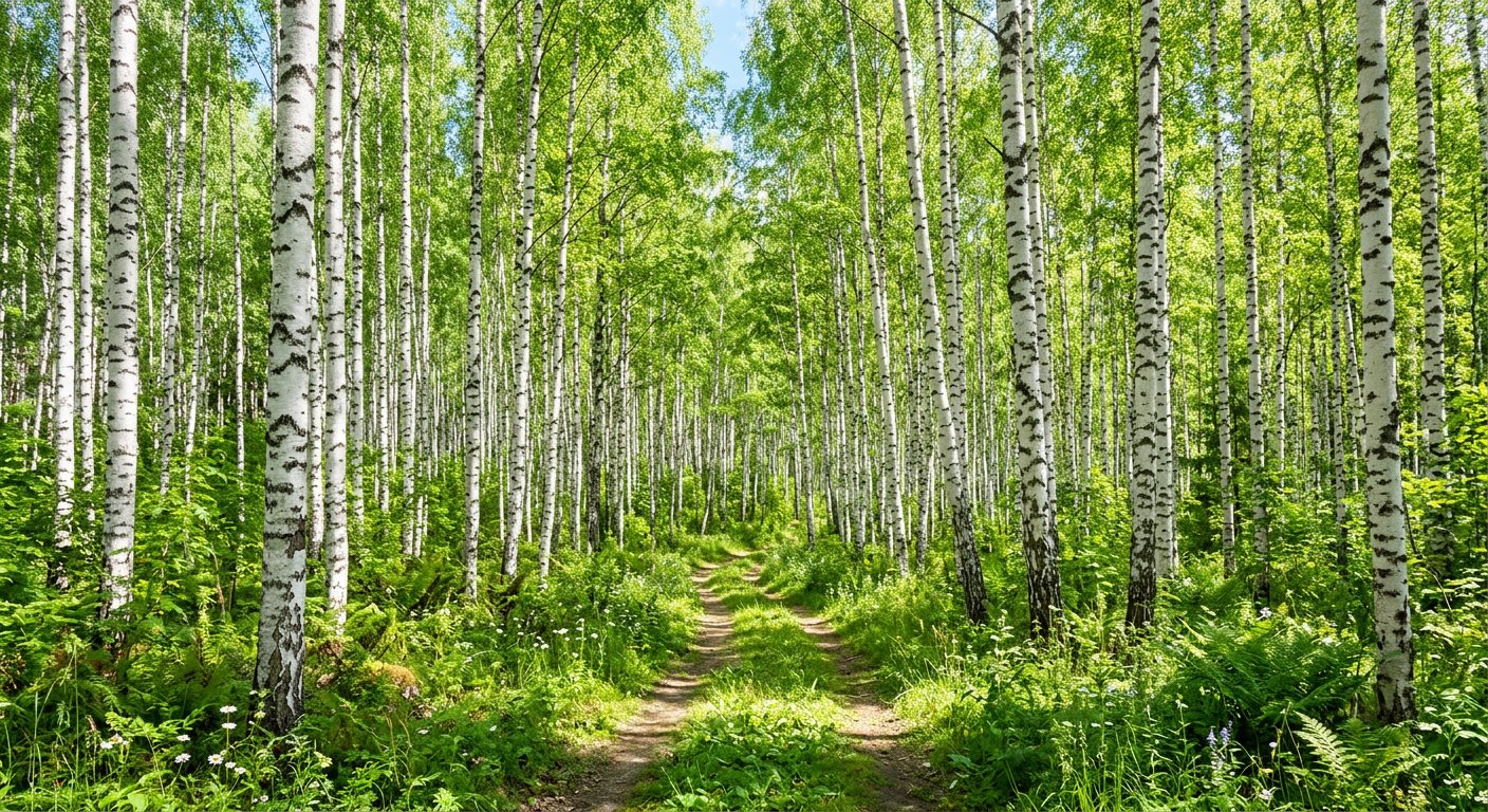 Берёзовые дрова естественной влажности (50 см)